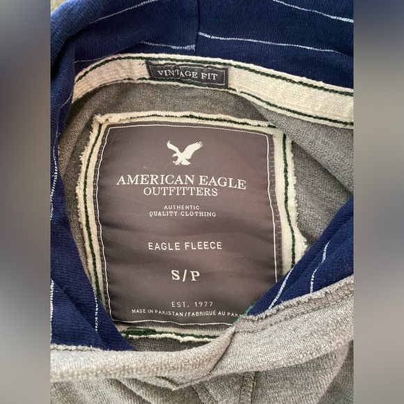 American Eagle Pullover Hoodie For Men Size Small - Picture 3 of 4